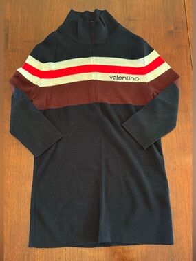 Valentino Women's Wool Jacquard Turtleneck Top